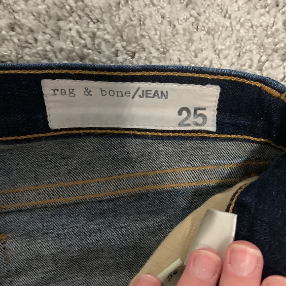 Rag and bone skinny dark blue jeans - Picture 2 of 3
